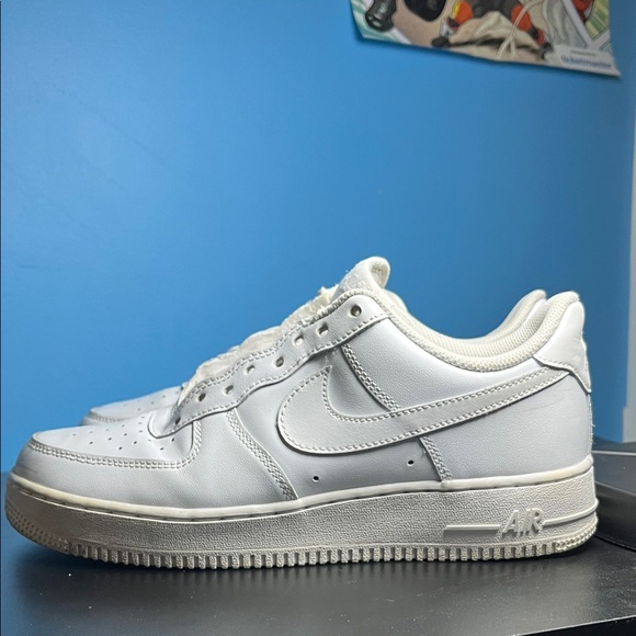 Nike Air Force 1 Low White Sneakers - Picture 3 of 5